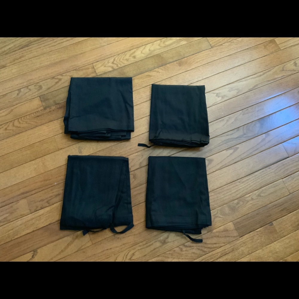 Underskirt Petticoat Dress Liner Lot Of 4 Black
